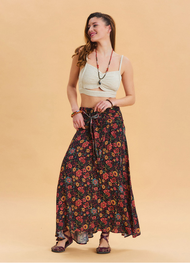 Gipe Waist Tied Floral Authentic Skirt 4500